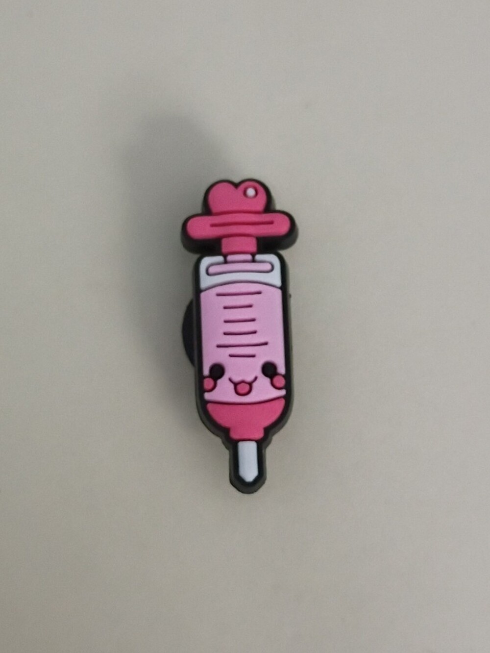 10 for $10 Jibbitz Croc Charm - Medical Injection Medicine Pink Heart Needle